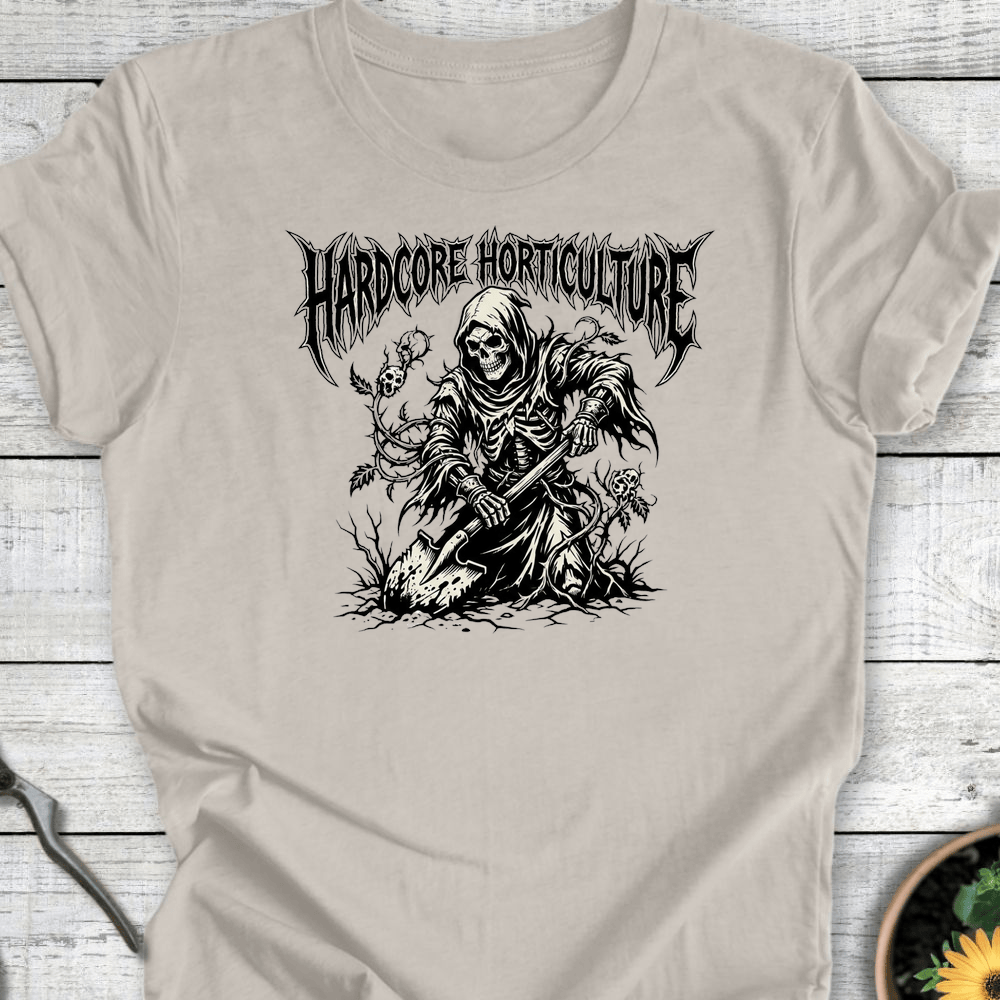Printify T-Shirt Heather Dust / S Hardcore Horticulture T-Shirt