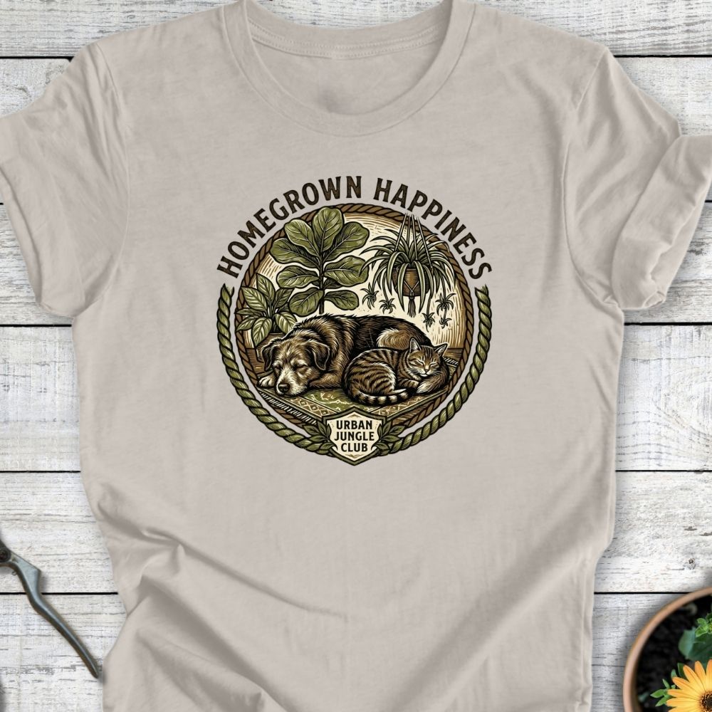 Printify T-Shirt Heather Dust / S Home Happiness T-Shirt