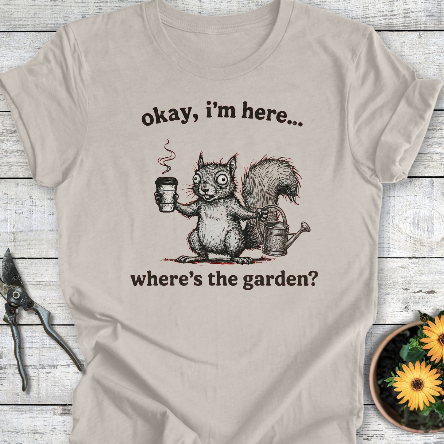 Printify T-Shirt Heather Dust / S I'm Here T-Shirt