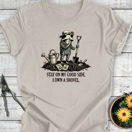 Printify T-Shirt Heather Dust / S I Own A Shovel T-Shirt