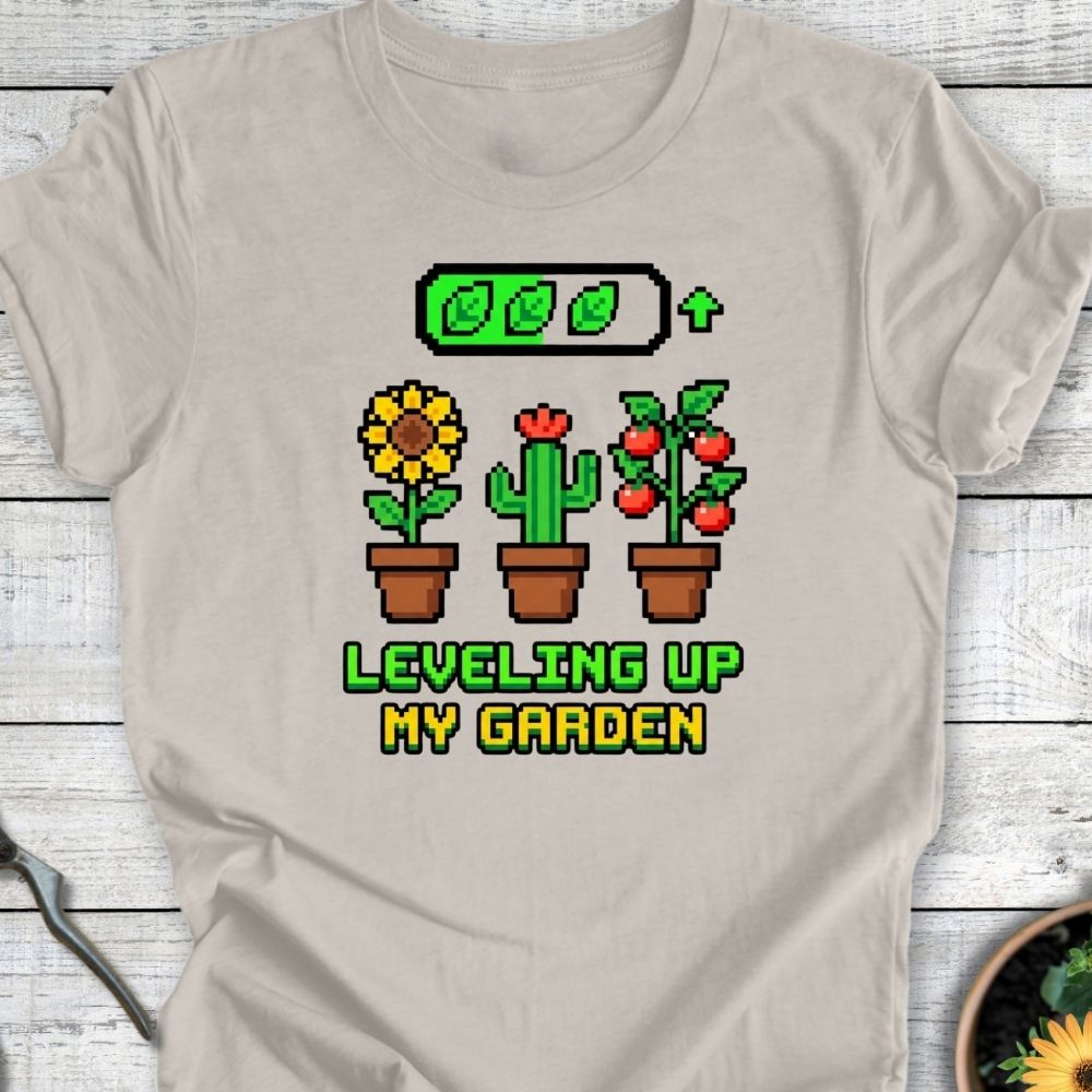 Printify T-Shirt Heather Dust / S Leveling Up T-Shirt