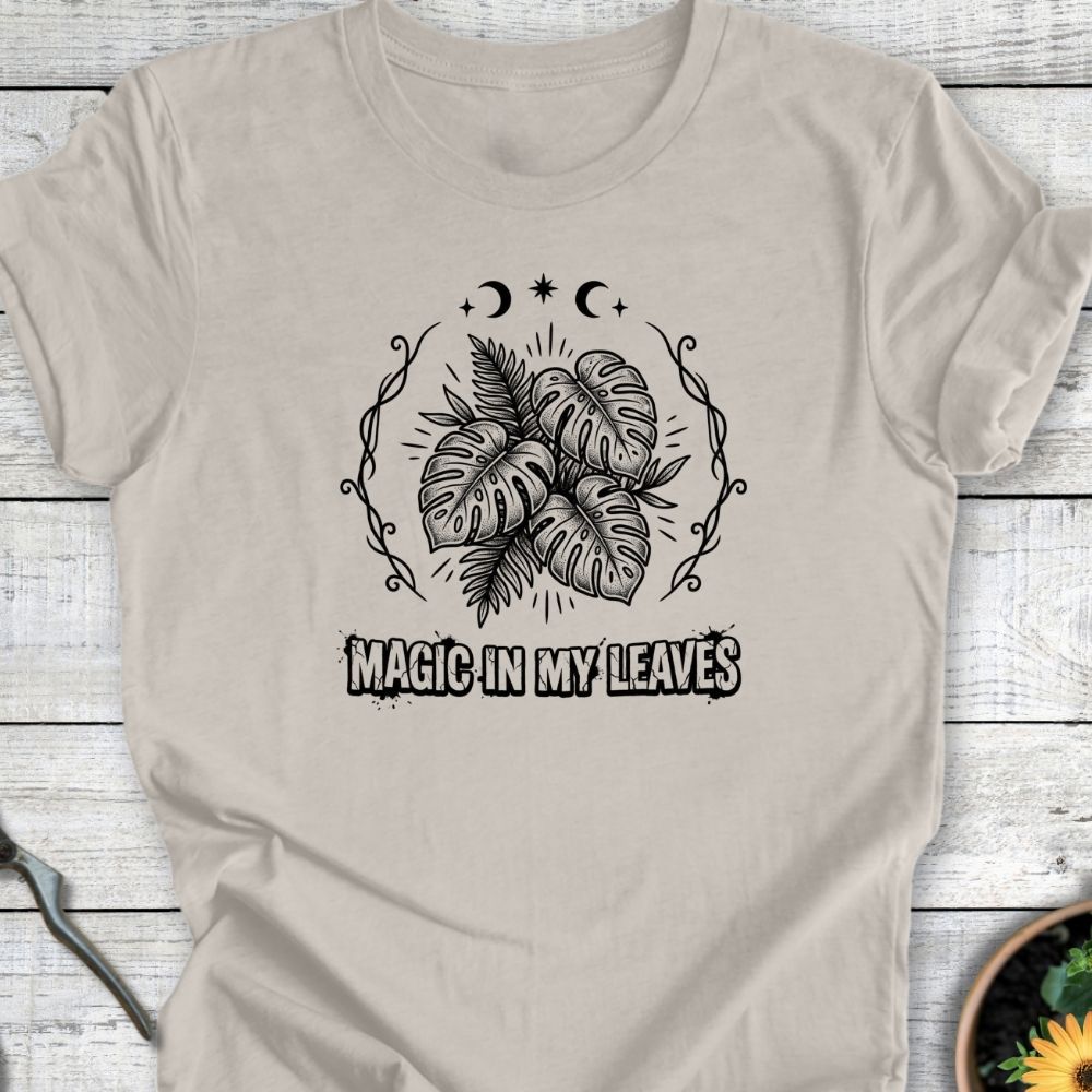 Printify T-Shirt Heather Dust / S Magic Leaves T-Shirt
