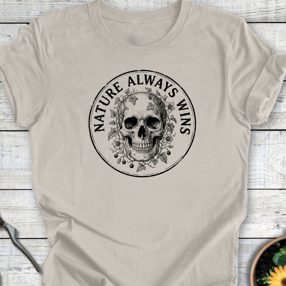 Printify T-Shirt Heather Dust / S Nature Always Wins T-Shirt