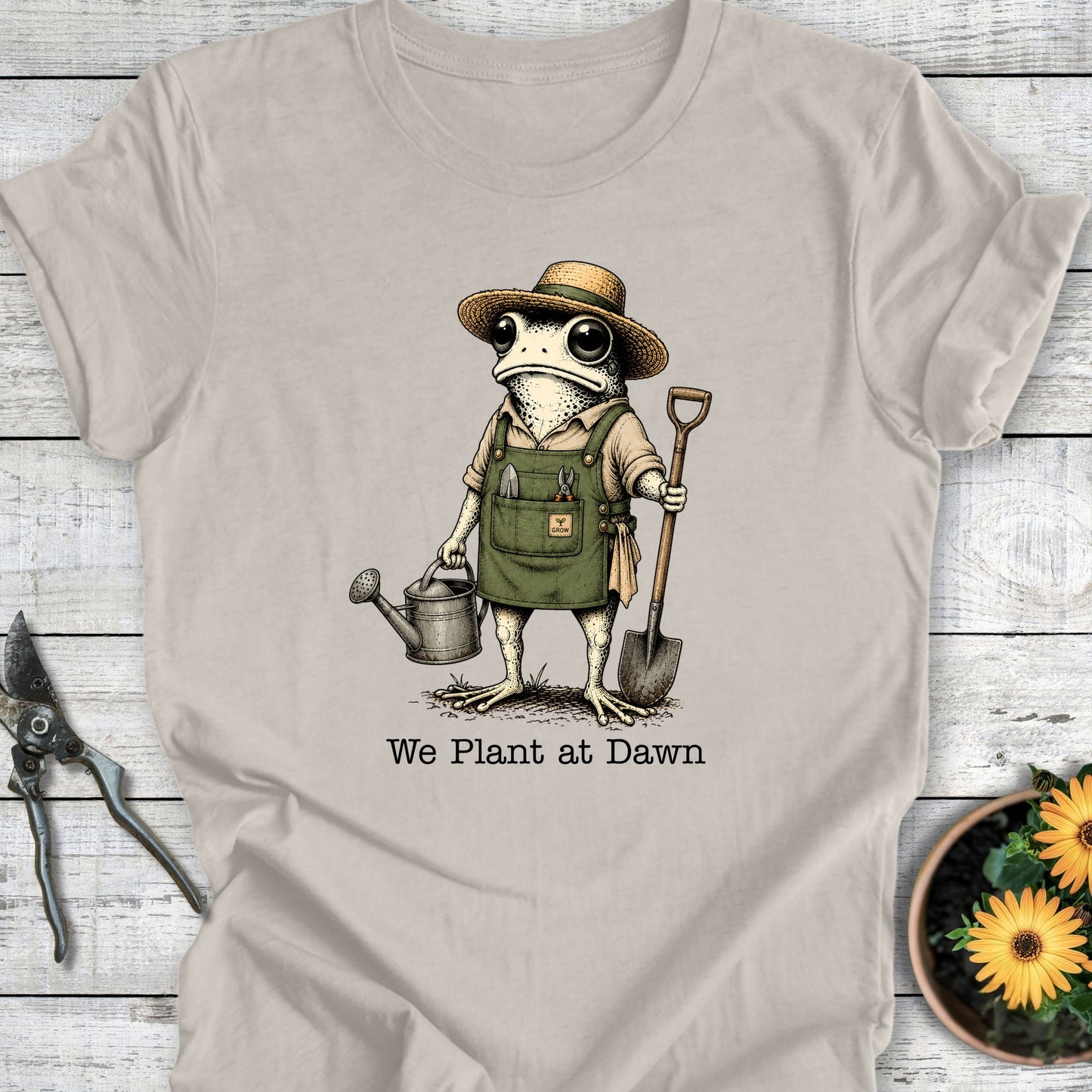 Printify T-Shirt Heather Dust / S Plant At Dawn T-Shirt