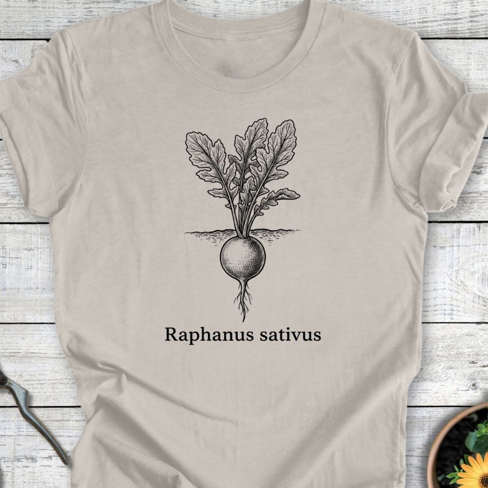 Printify T-Shirt Heather Dust / S Raphanus Sativus T-Shirt