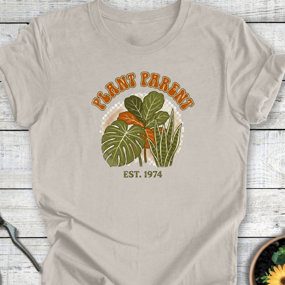 Printify T-Shirt Heather Dust / S Retro Plant Parent T-Shirt