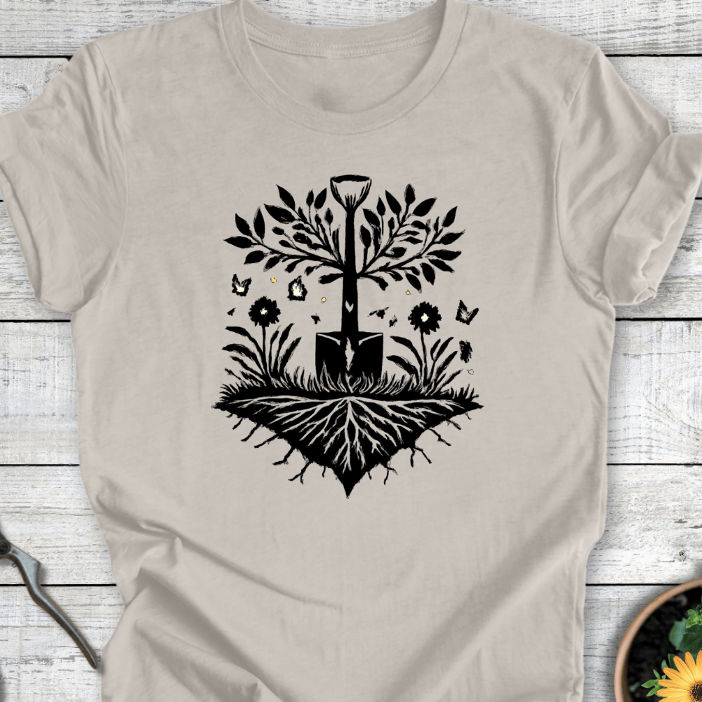 Printify T-Shirt Heather Dust / S Rooted in Growth