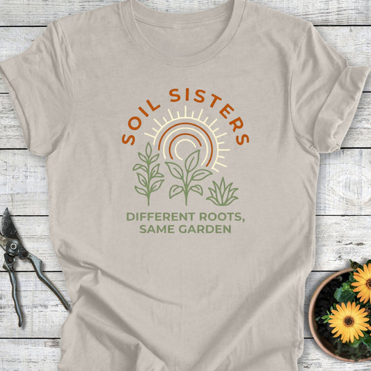 Printify T-Shirt Heather Dust / S Soil Sisters T-Shirt