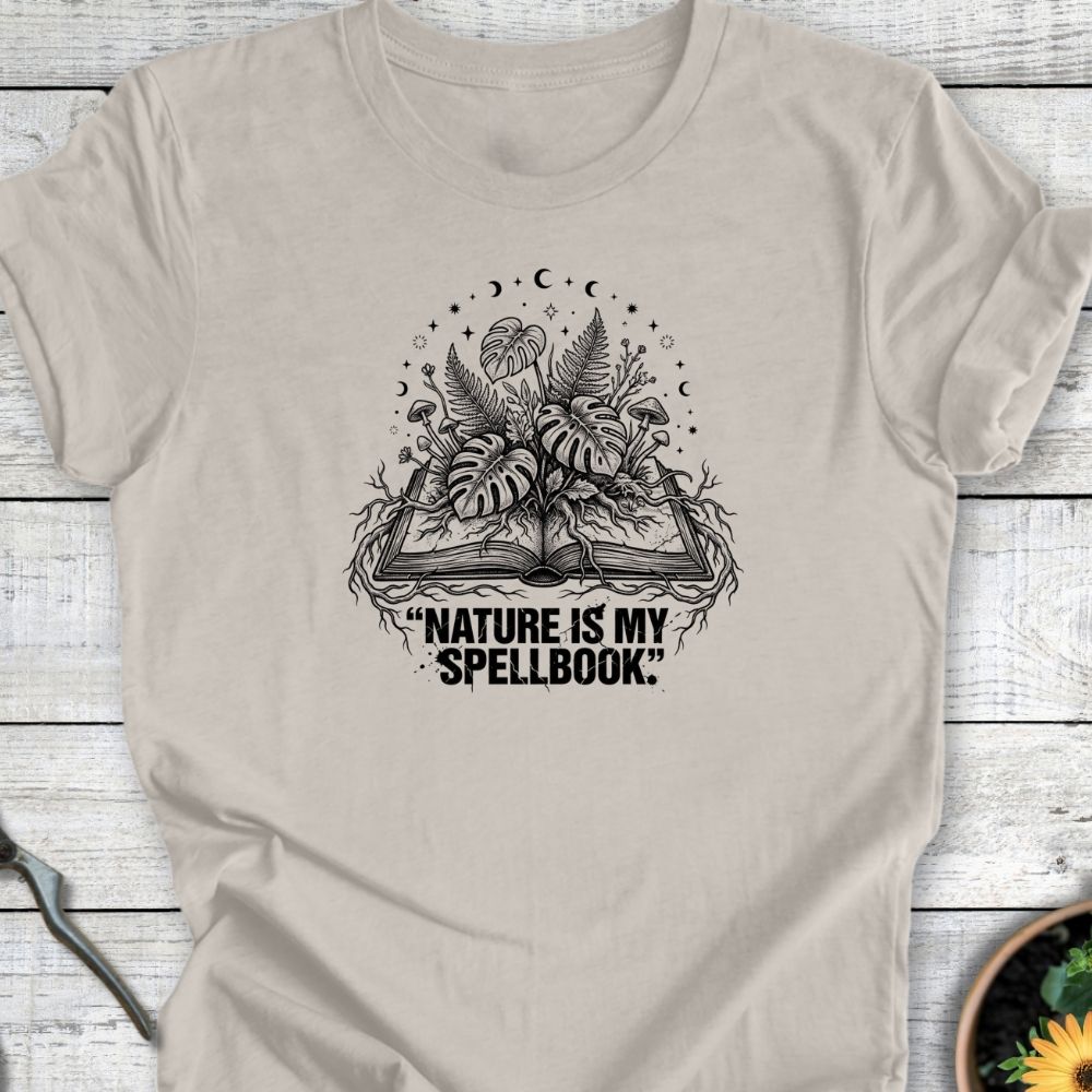 Printify T-Shirt Heather Dust / S Spellbook T-Shirt