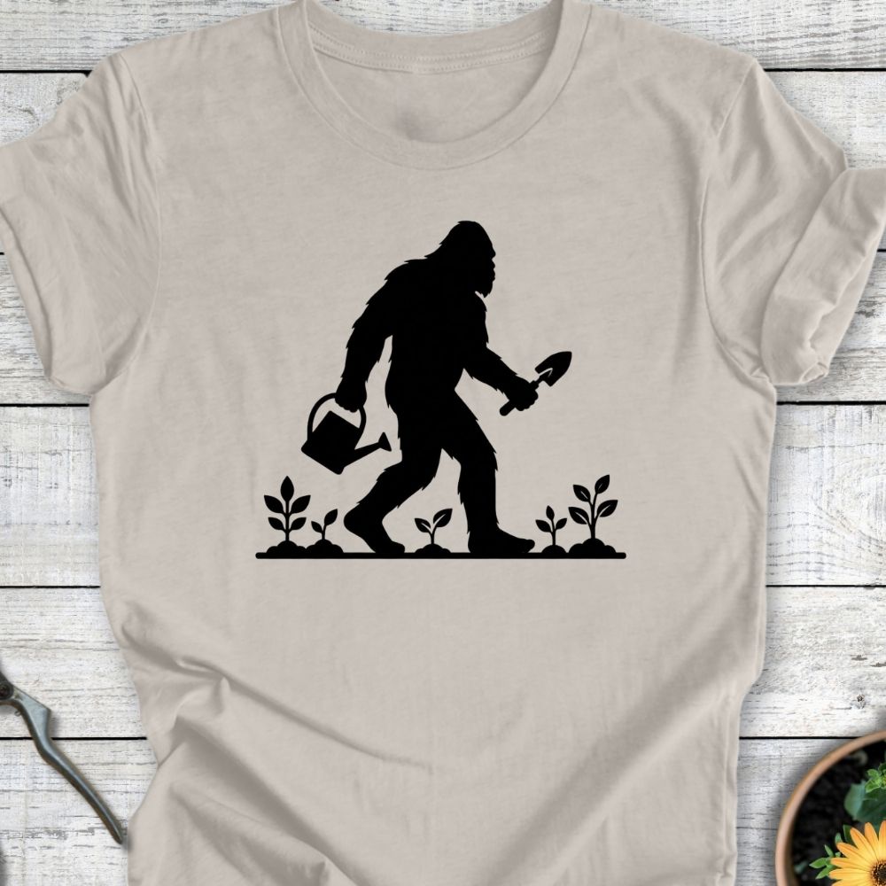 Printify T-Shirt Heather Dust / S Squatch Gardener T-Shirt