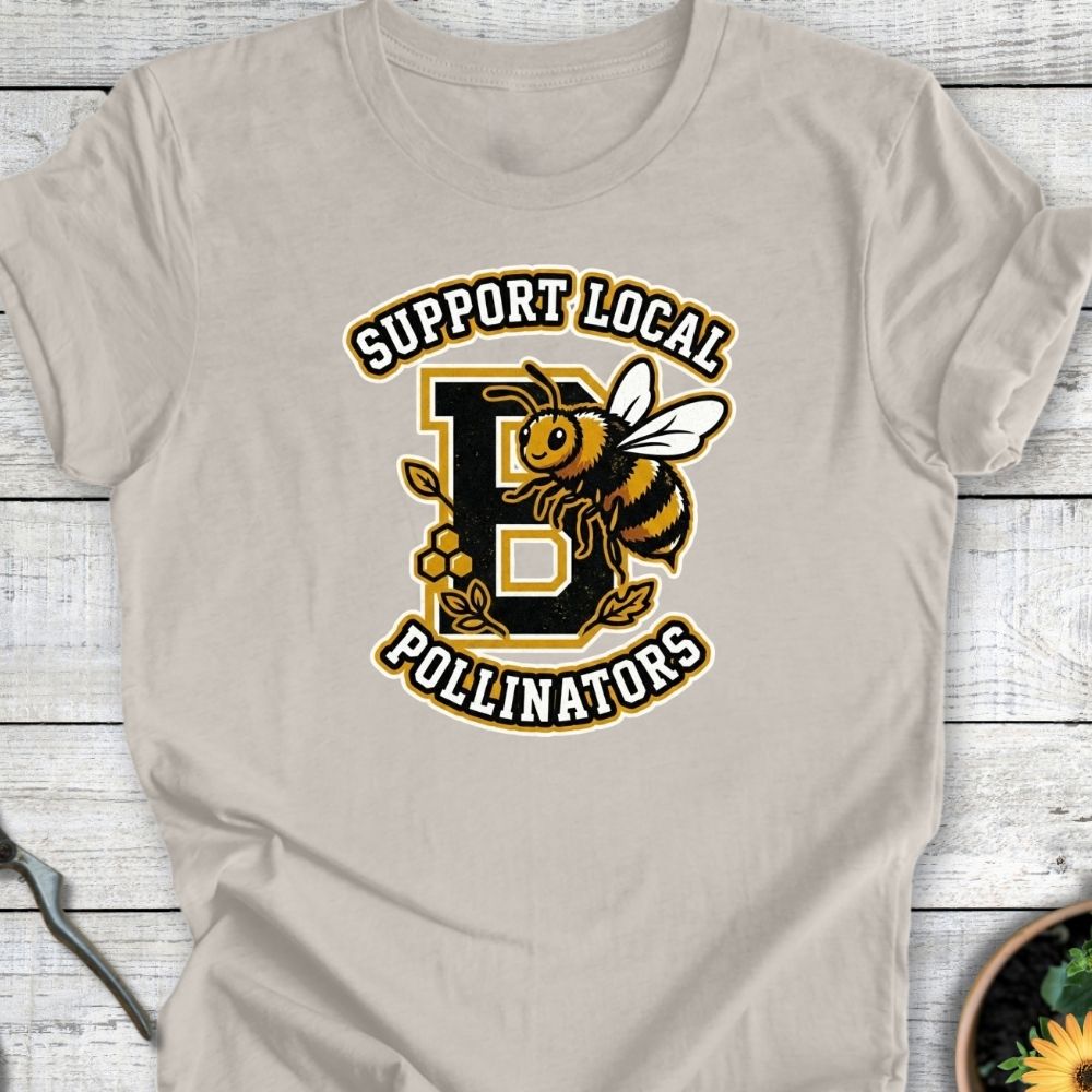 Printify T-Shirt Heather Dust / S Varsity Pollinnator T-Shirt
