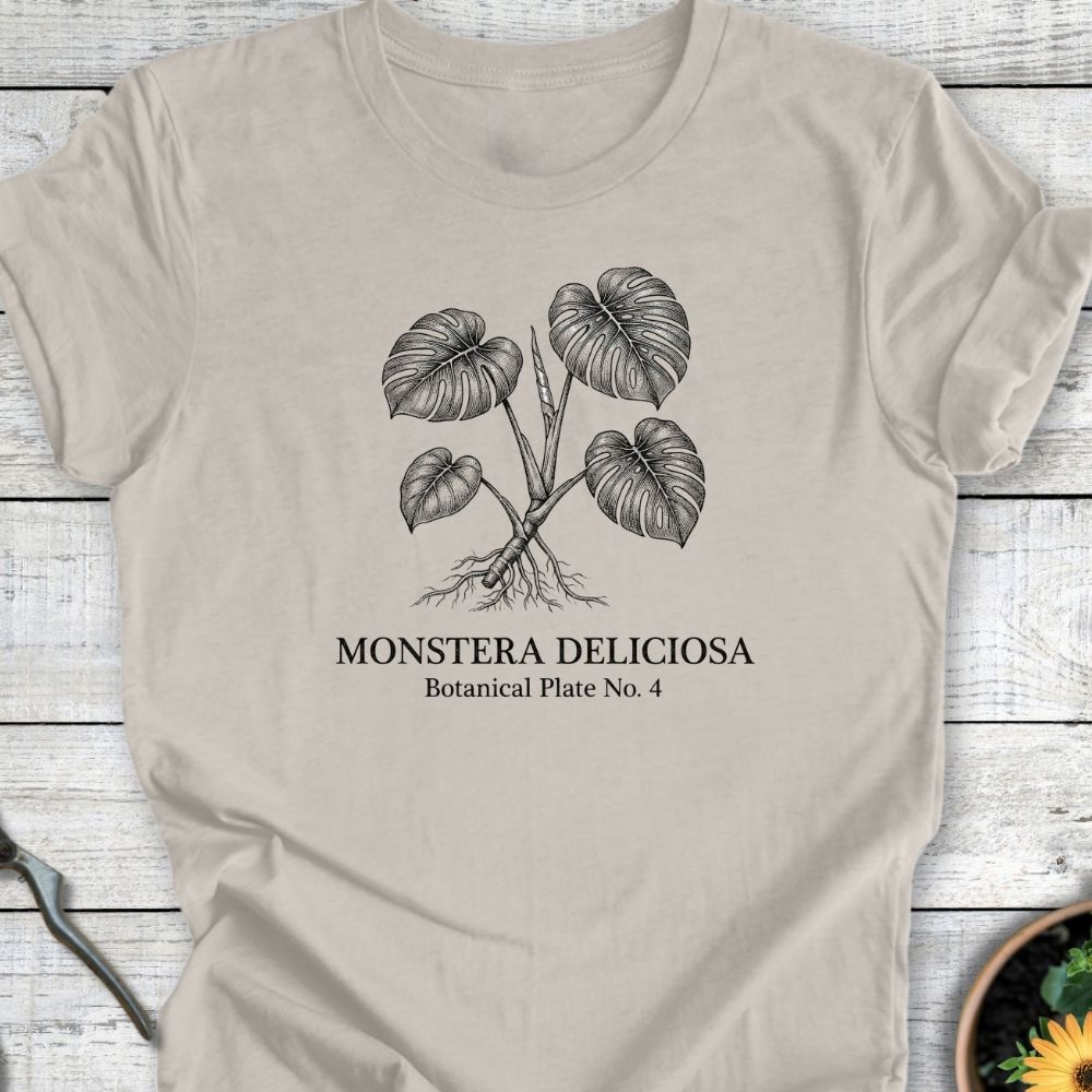 Printify T-Shirt Heather Dust / S Vintage Monstera T-Shirt