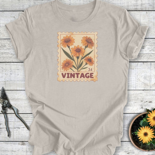 Printify T-Shirt Heather Dust / S Vintage Wildflower