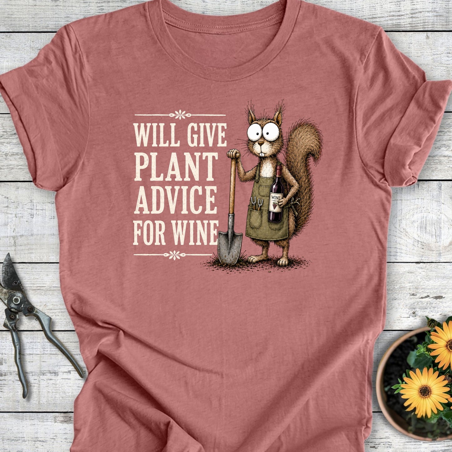 Printify T-Shirt Heather Mauve / S Advice for Wine II T-Shirt