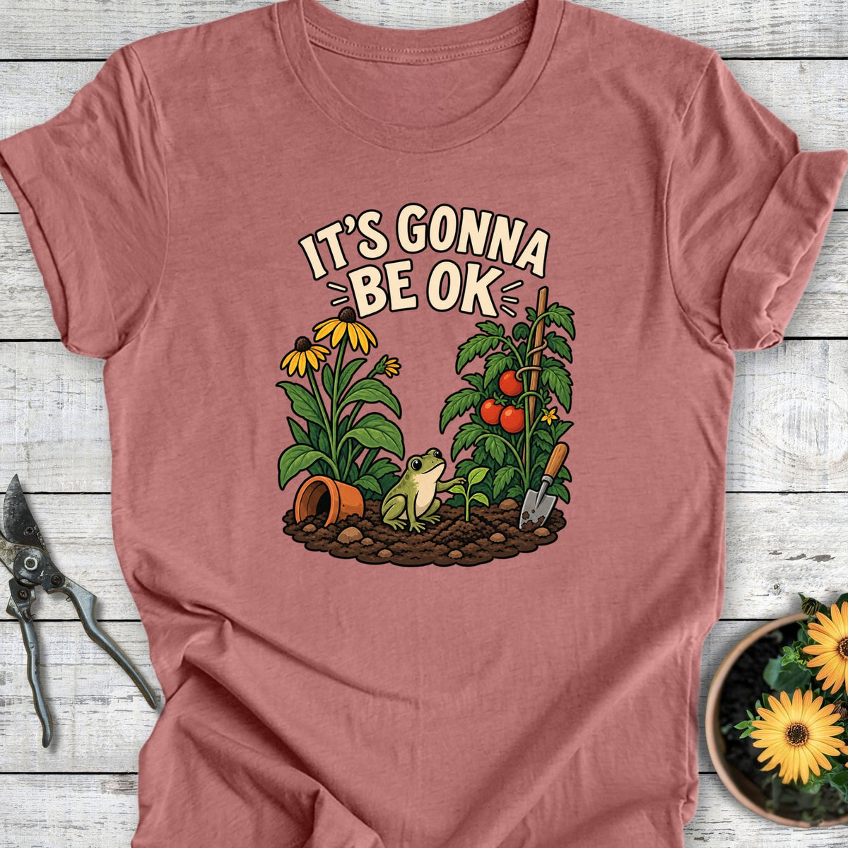 Printify T-Shirt Heather Mauve / S Be Ok T-Shirt