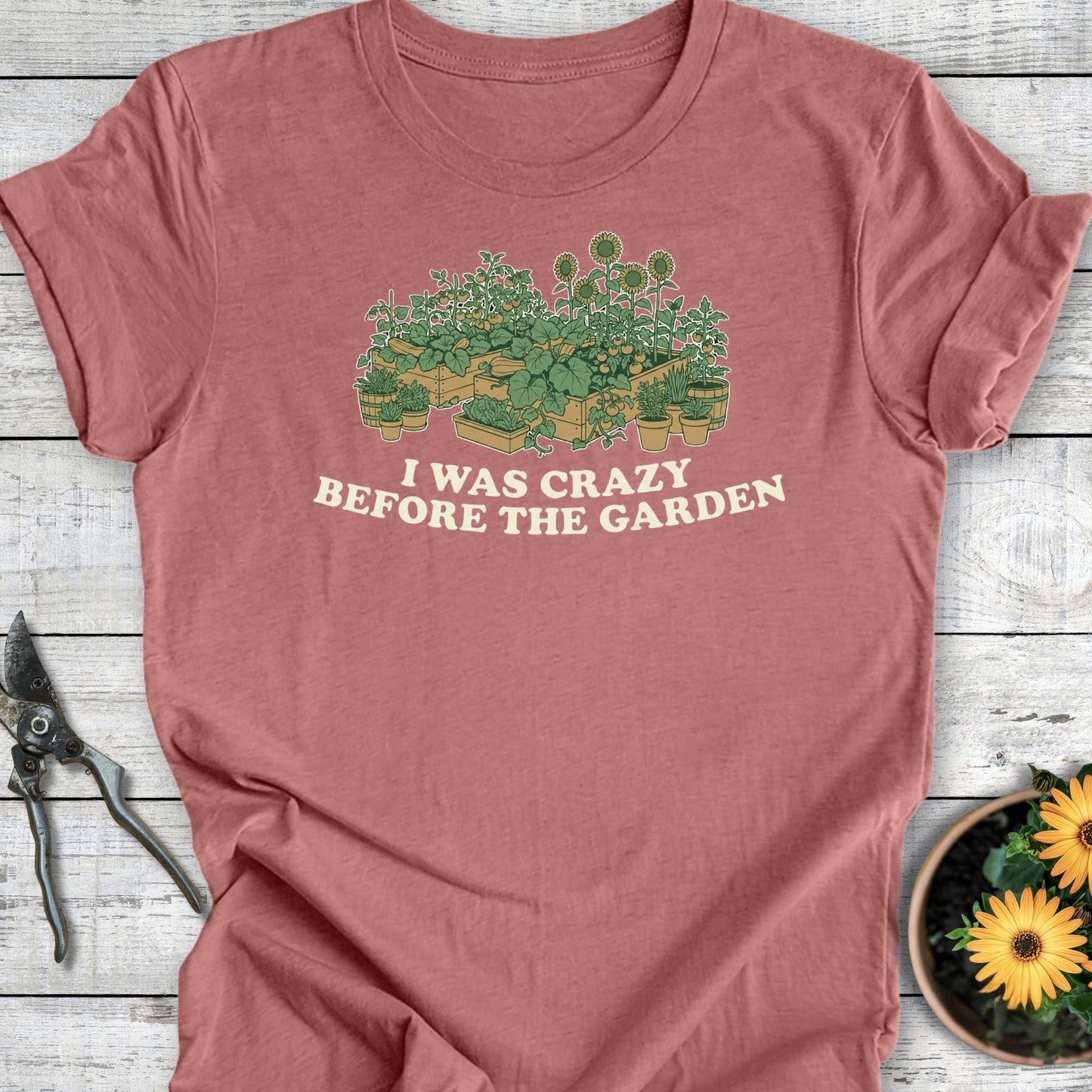 Printify T-Shirt Heather Mauve / S Before the Garden T-Shirt