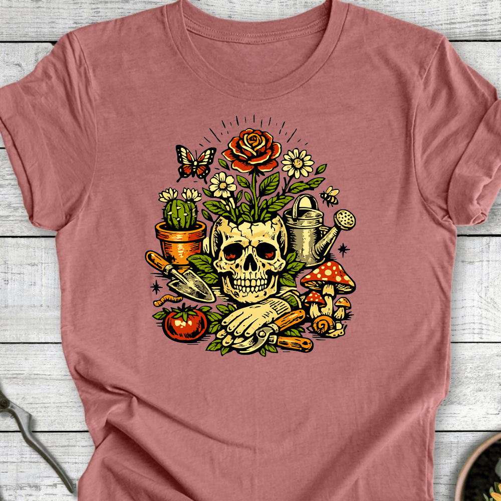Printify T-Shirt Heather Mauve / S Bloom from Bones T-Shirt