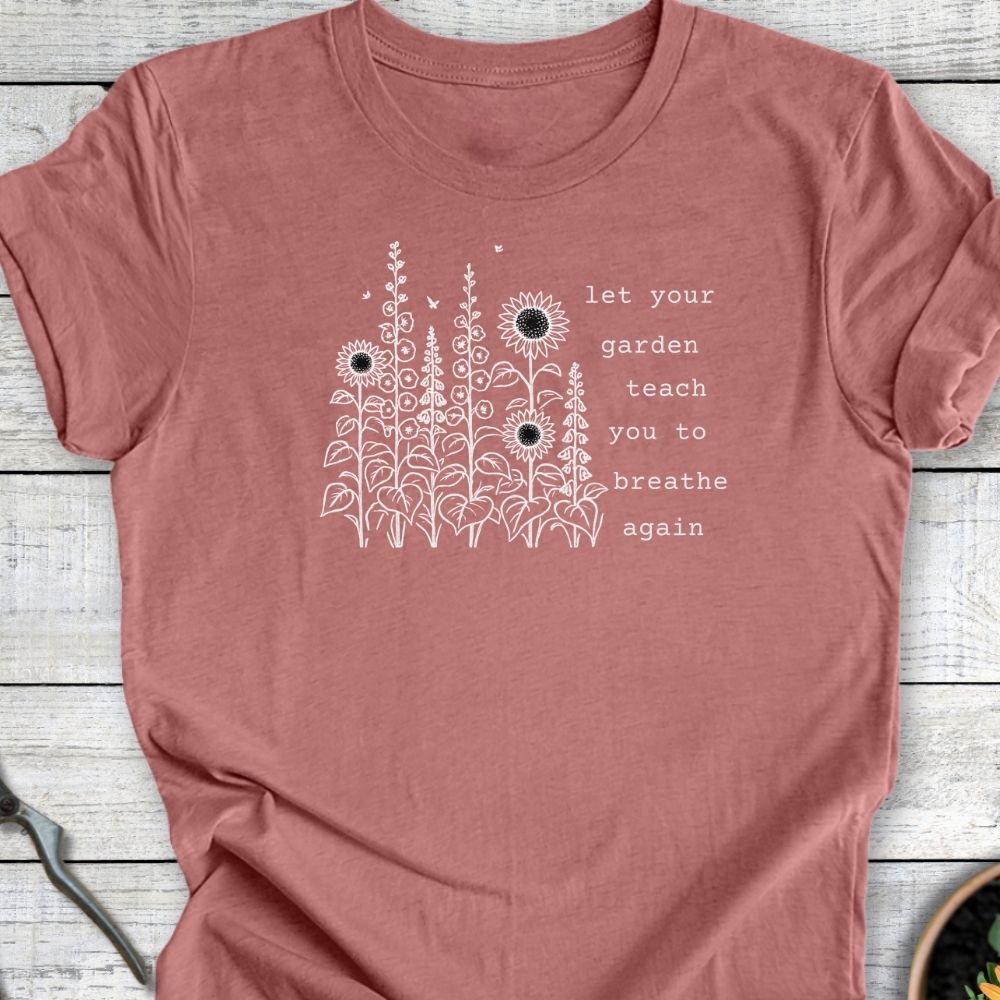 Printify T-Shirt Heather Mauve / S breathe again T-Shirt