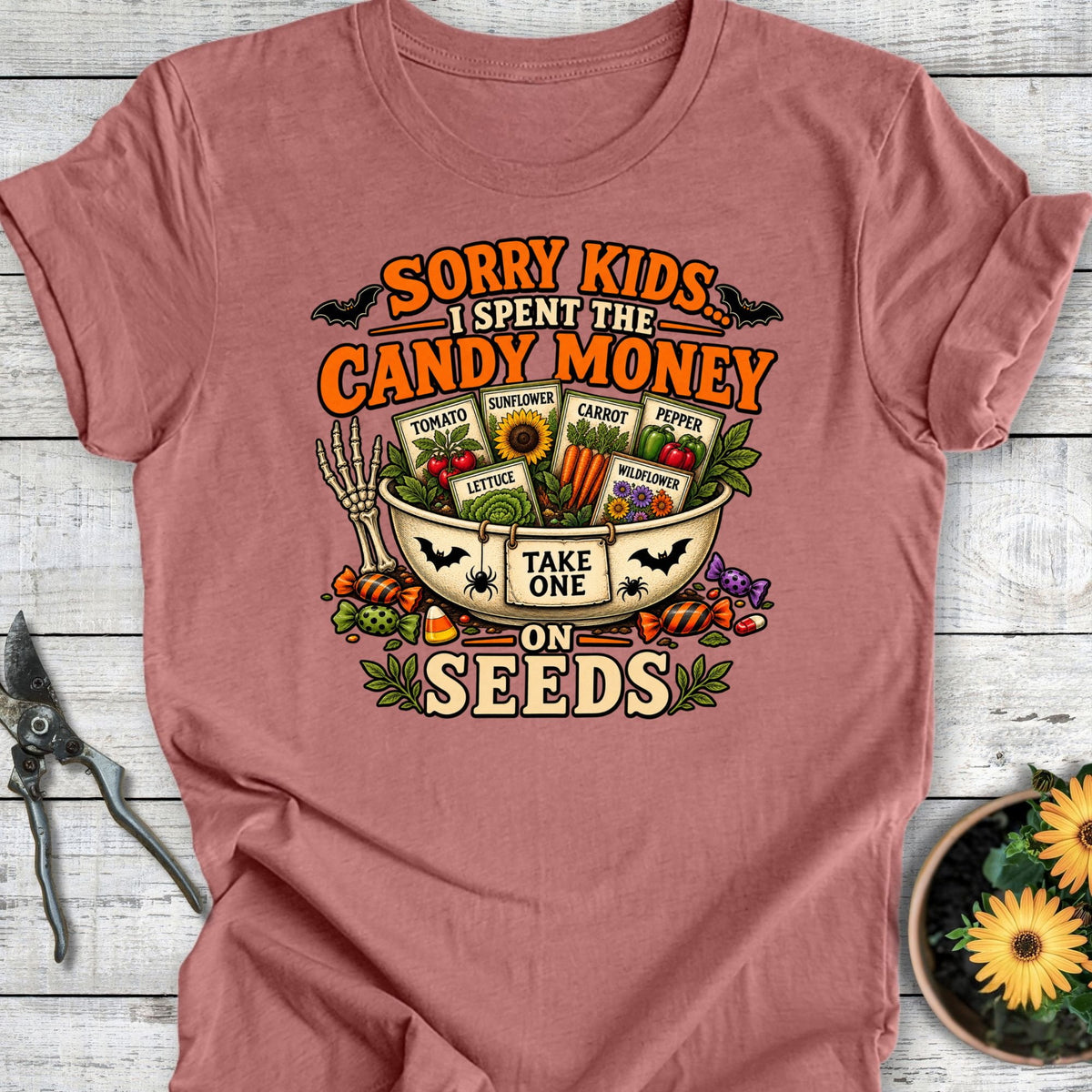 Printify T-Shirt Heather Mauve / S Candy Money T-Shirt