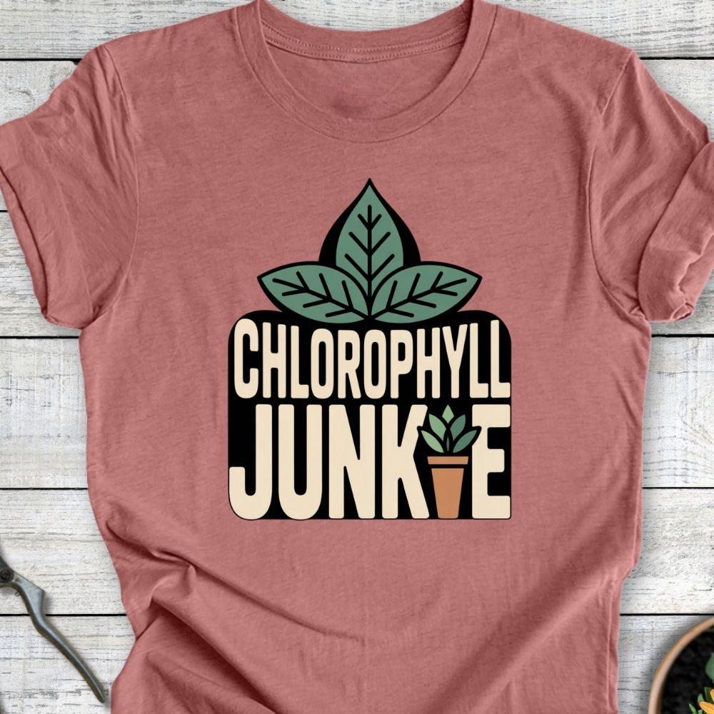 Printify T-Shirt Heather Mauve / S Chlophyll Junkie