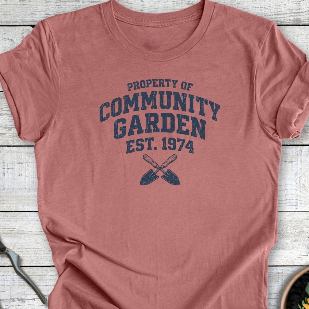 Printify T-Shirt Heather Mauve / S Community Garden T-Shirt