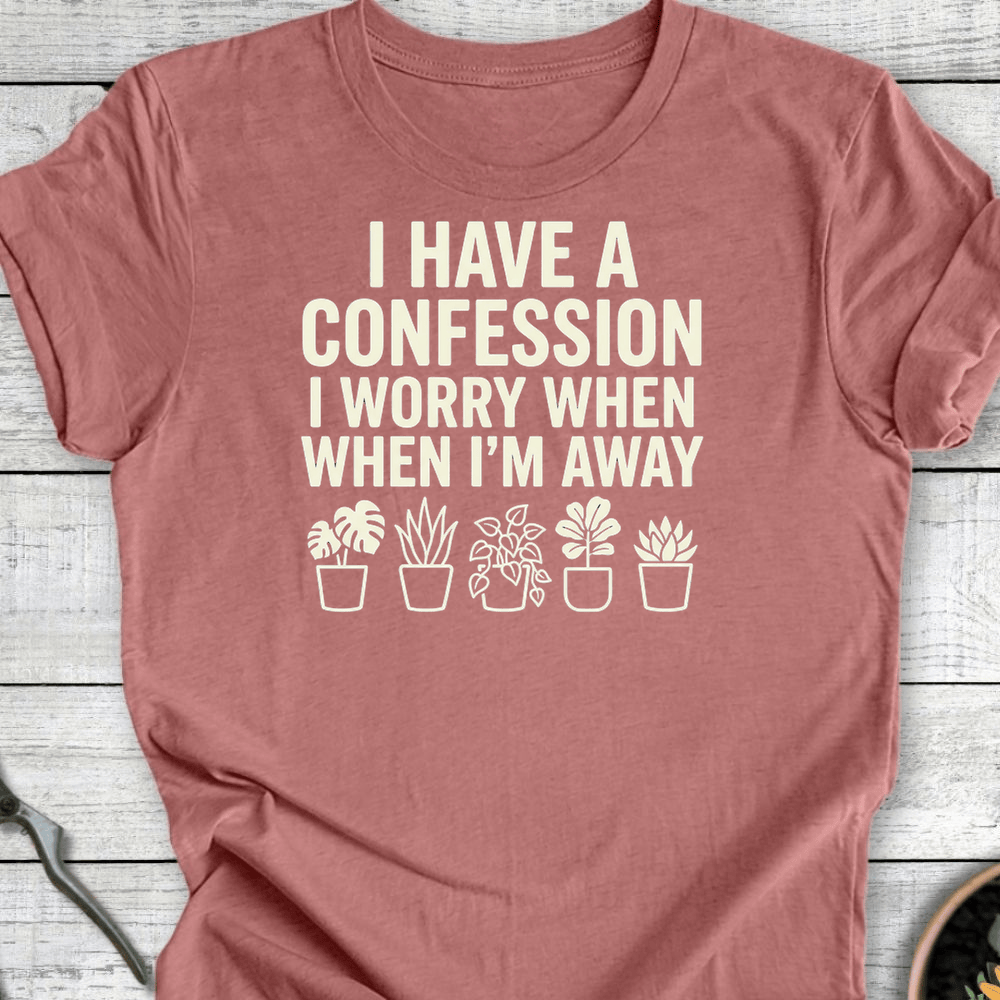 Printify T-Shirt Heather Mauve / S Confession T-Shirt