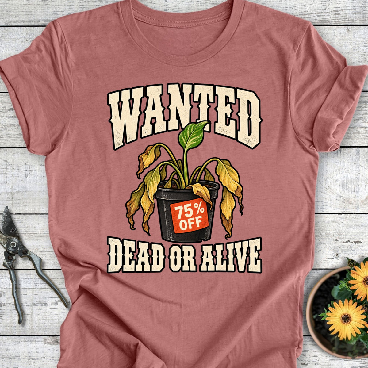 Printify T-Shirt Heather Mauve / S Dead or Alive T-Shirt