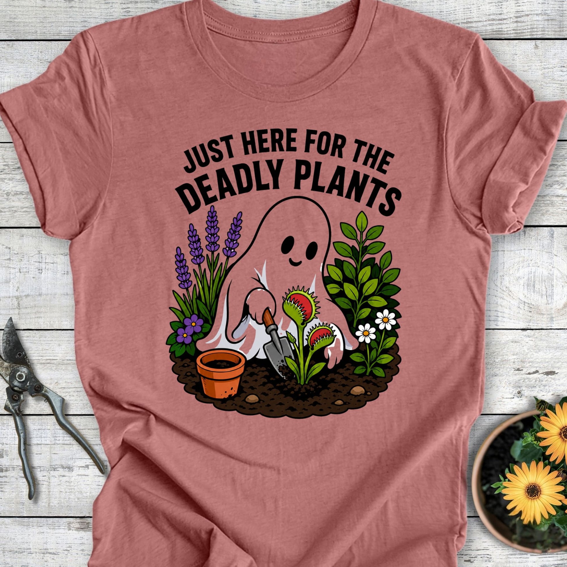 Printify T-Shirt Heather Mauve / S Deadly Plants T-Shirt