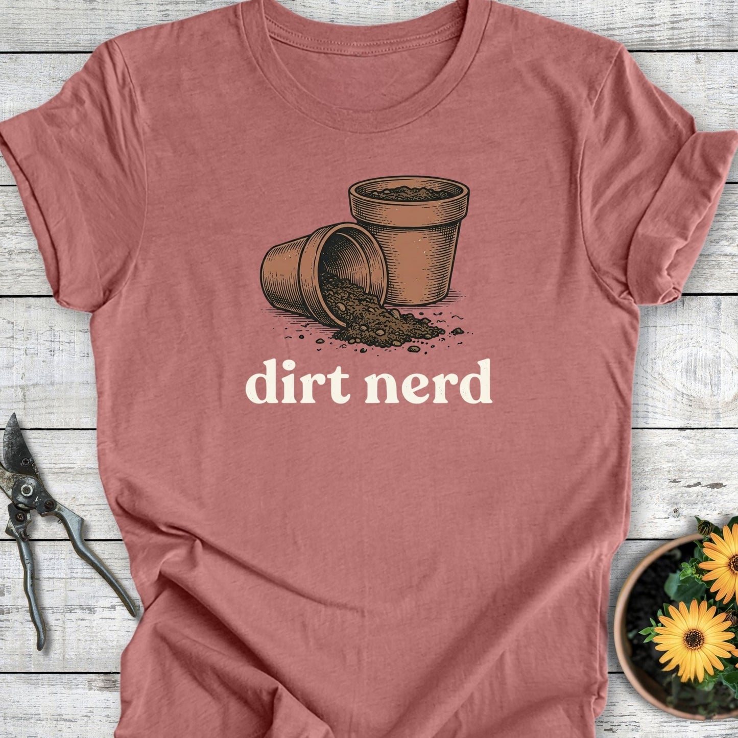 Printify T-Shirt Heather Mauve / S Dirt Nerd T-Shirt
