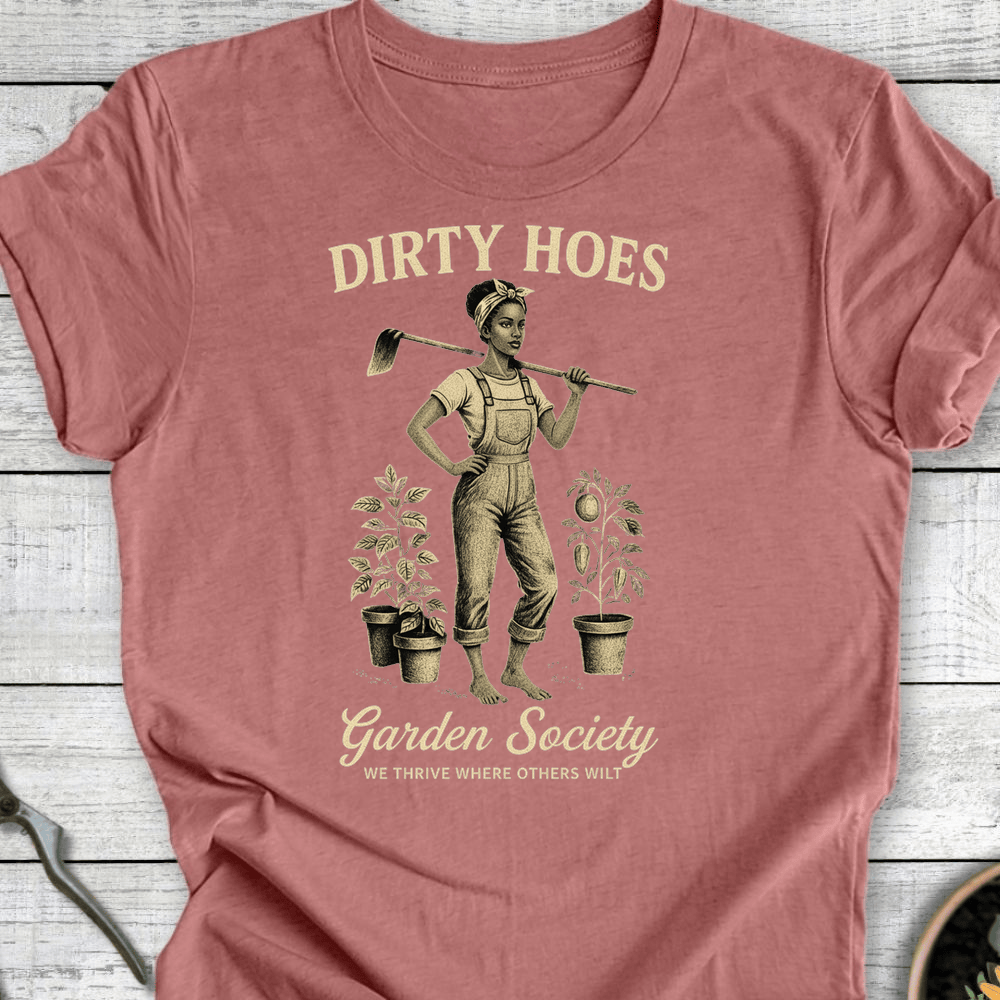 Printify T-Shirt Heather Mauve / S Dirty Hoes v2 T-Shirt