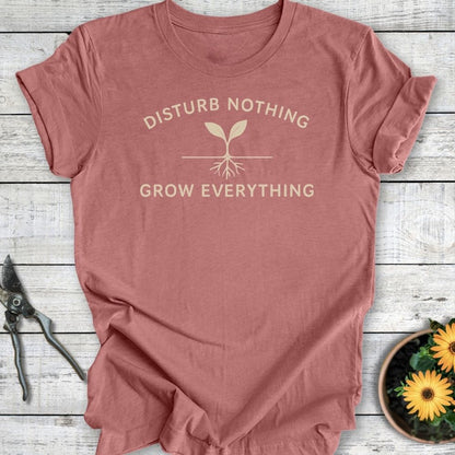 Printify T-Shirt Heather Mauve / S Disturb Nothing