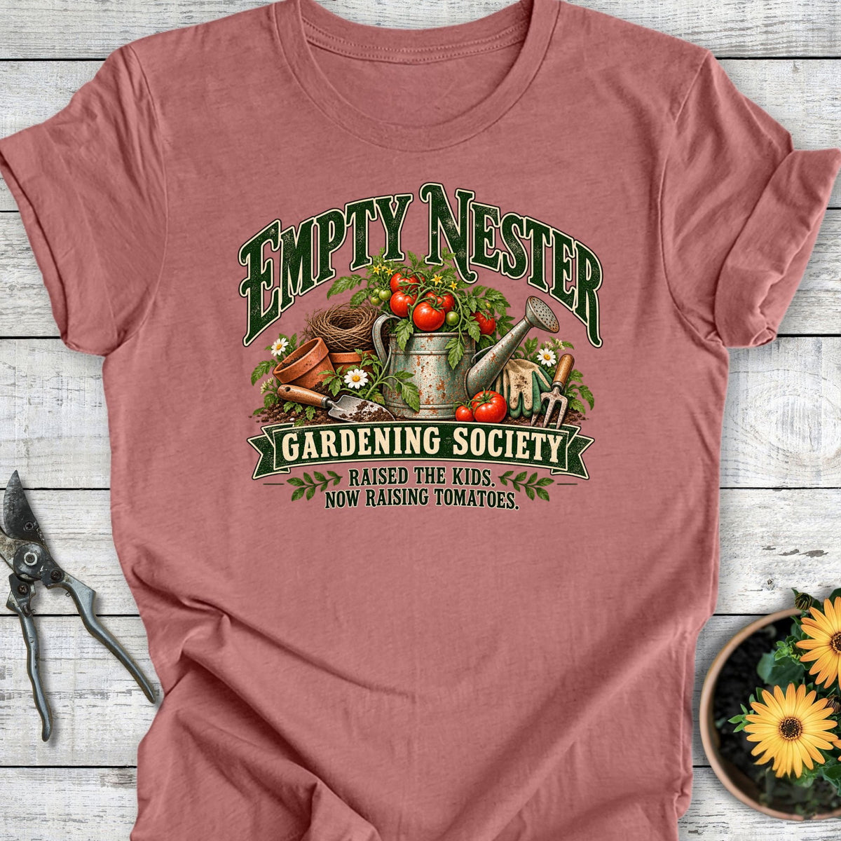 Printify T-Shirt Heather Mauve / S Empty Nester Society T-Shirt
