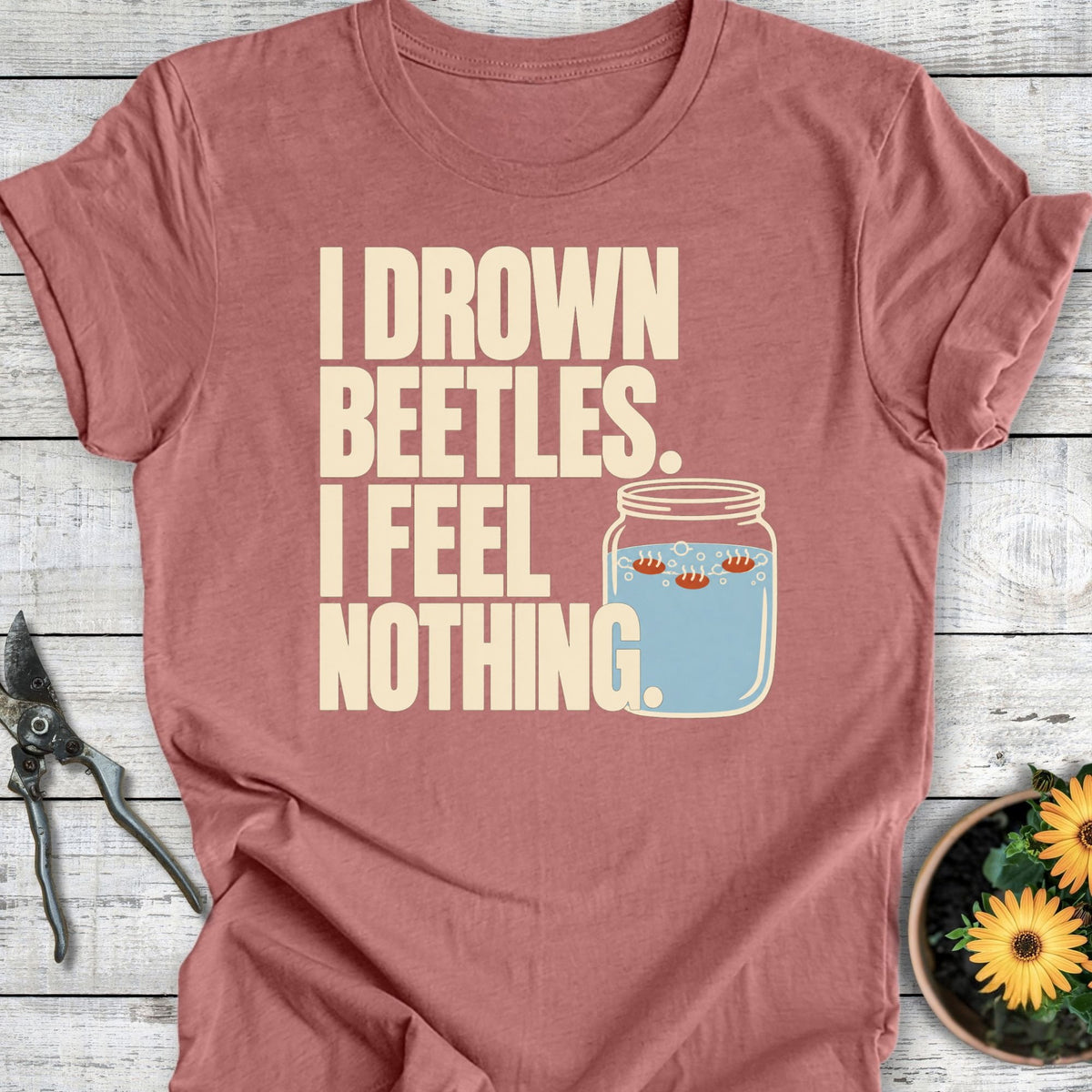 Printify T-Shirt Heather Mauve / S Feel Nothing T-Shirt