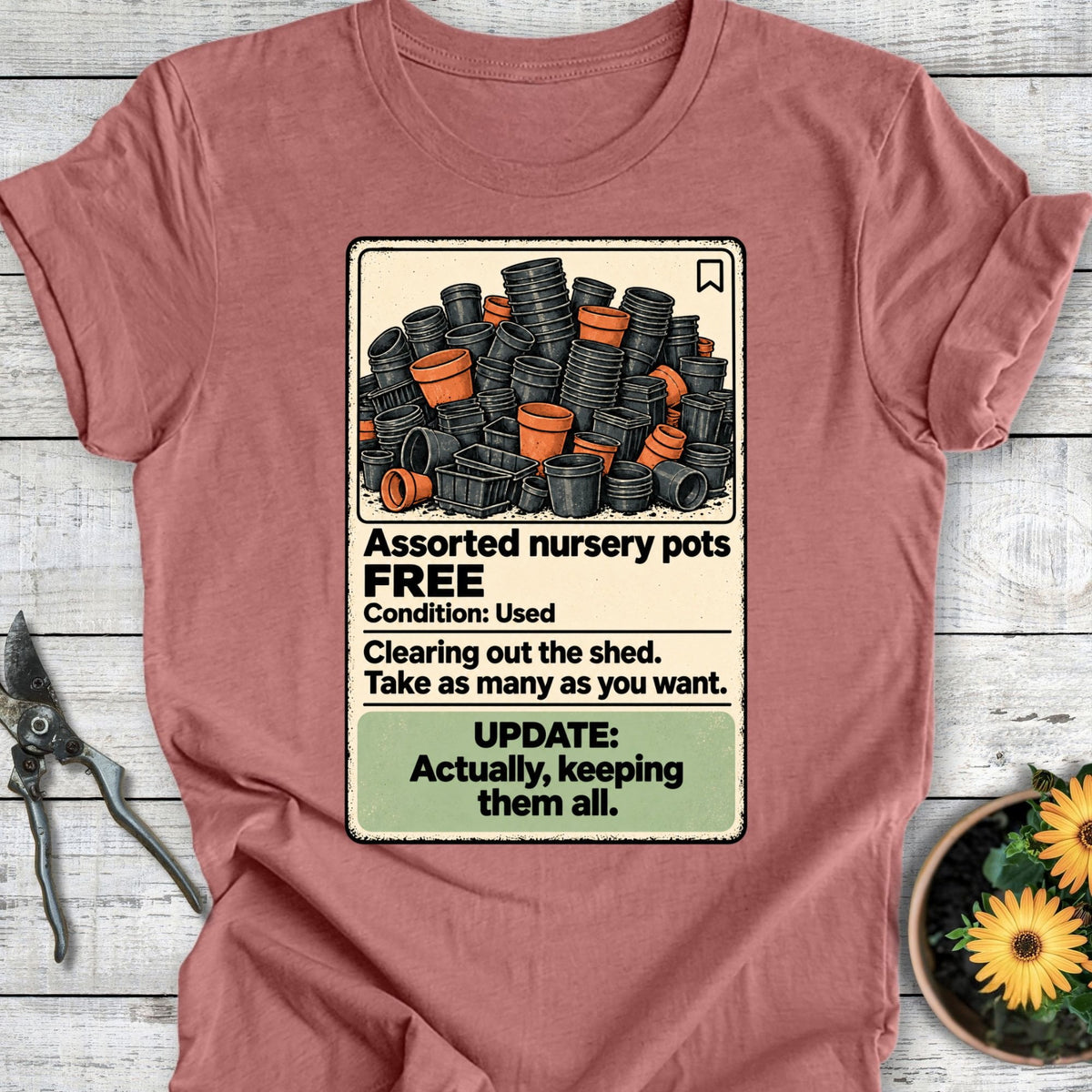 Printify T-Shirt Heather Mauve / S Free to Pickup T-Shirt