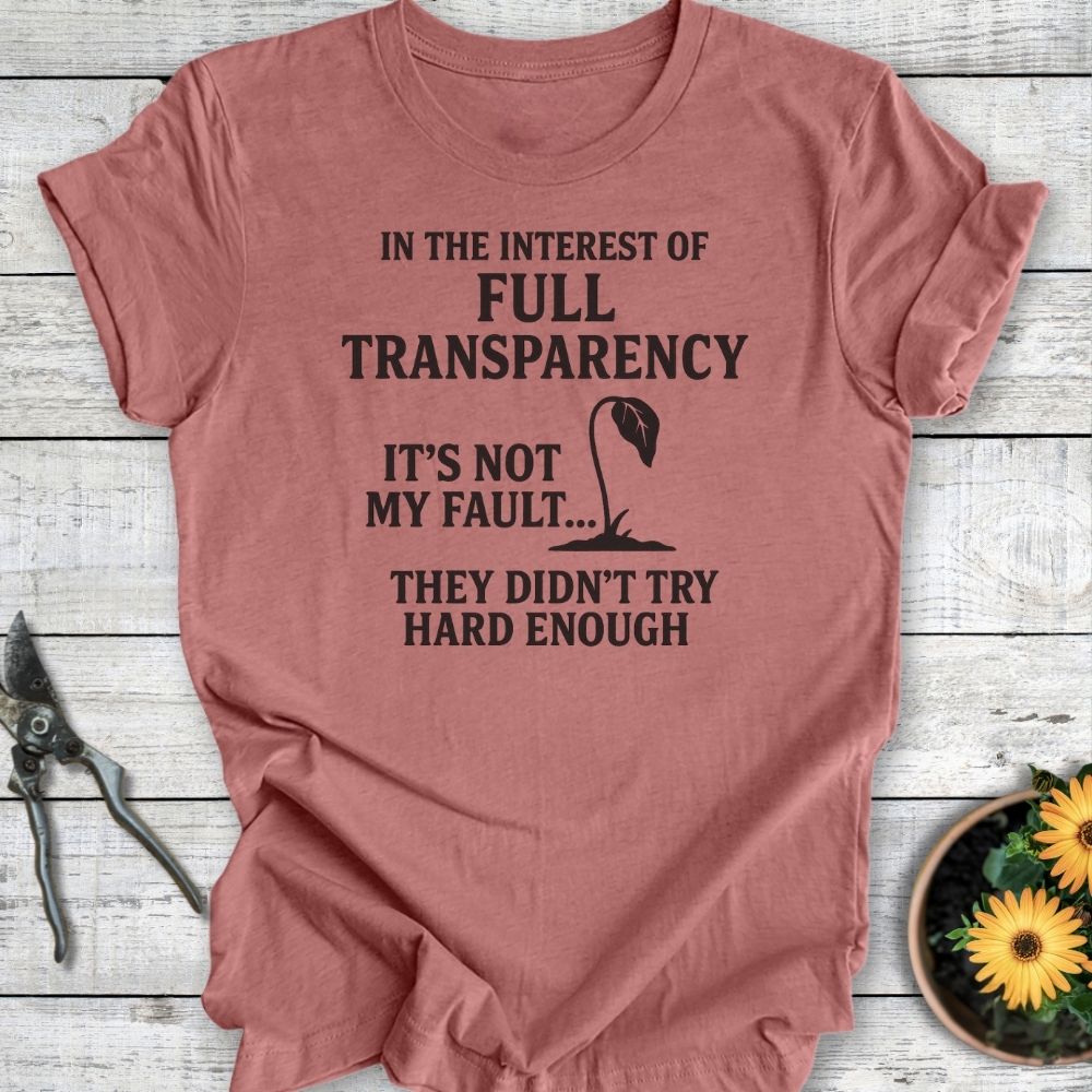 Printify T-Shirt Heather Mauve / S Full Transparency