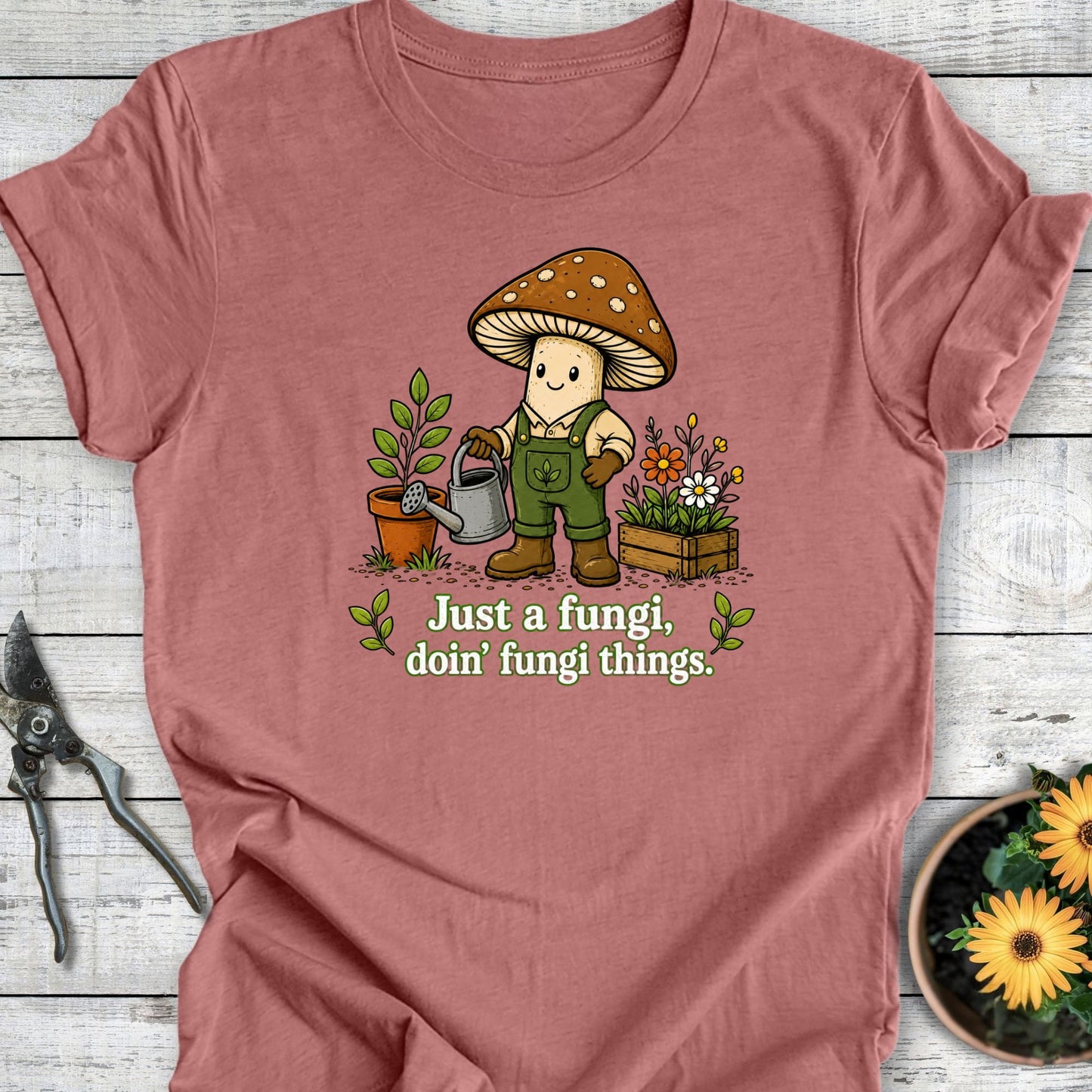 Printify T-Shirt Heather Mauve / S Fungi T-Shirt