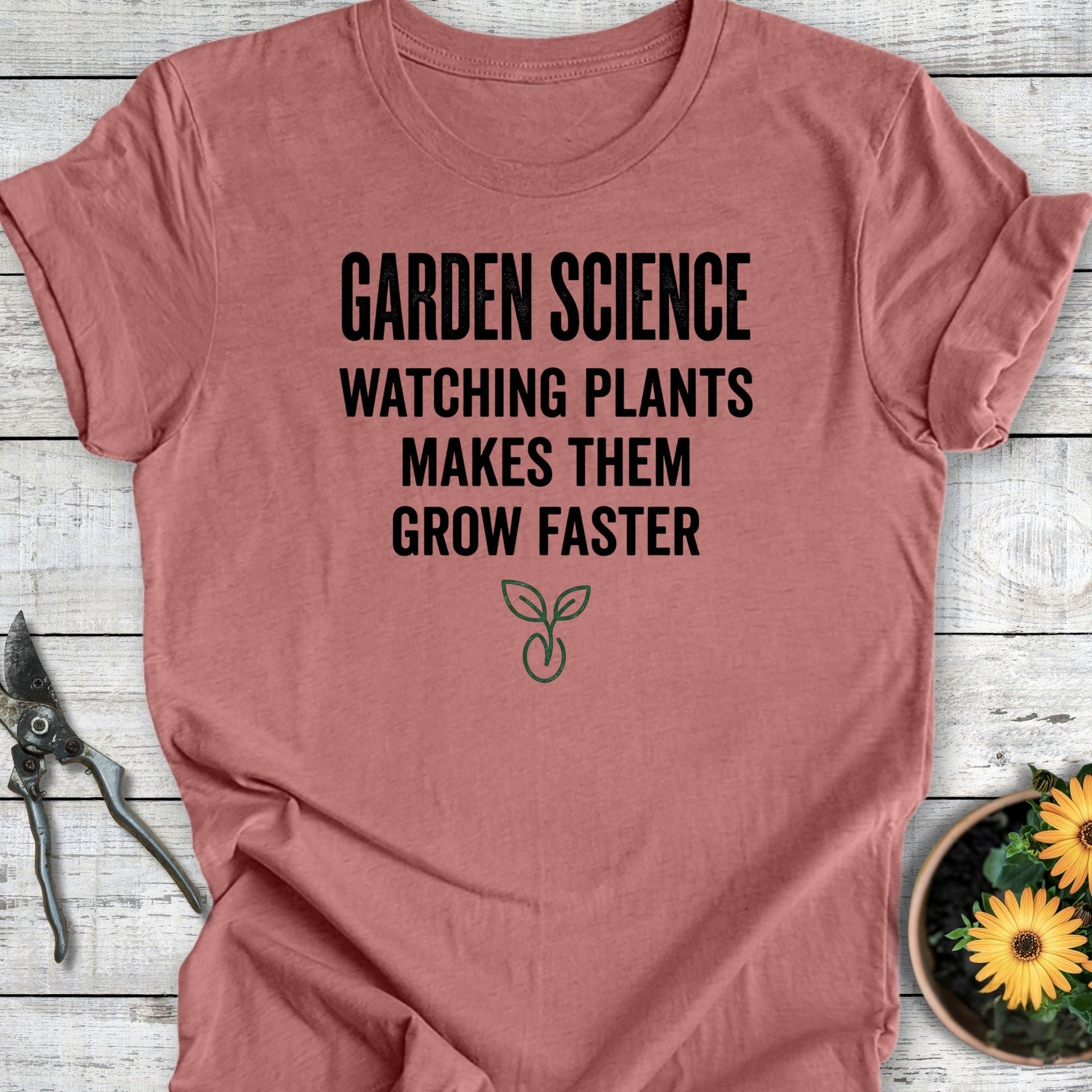 Printify T-Shirt Heather Mauve / S Garden Science T-Shirt