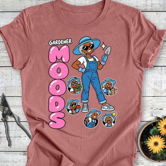 Printify T-Shirt Heather Mauve / S Gardener Moods_ Melanin Edition