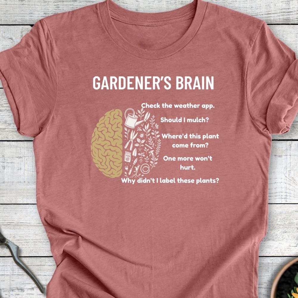 Printify T-Shirt Heather Mauve / S Gardener's Brain