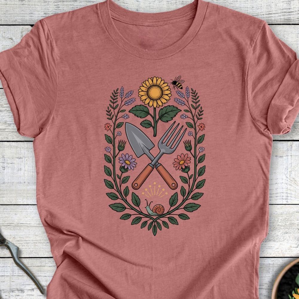 Printify T-Shirt Heather Mauve / S Gardener’s Emblem