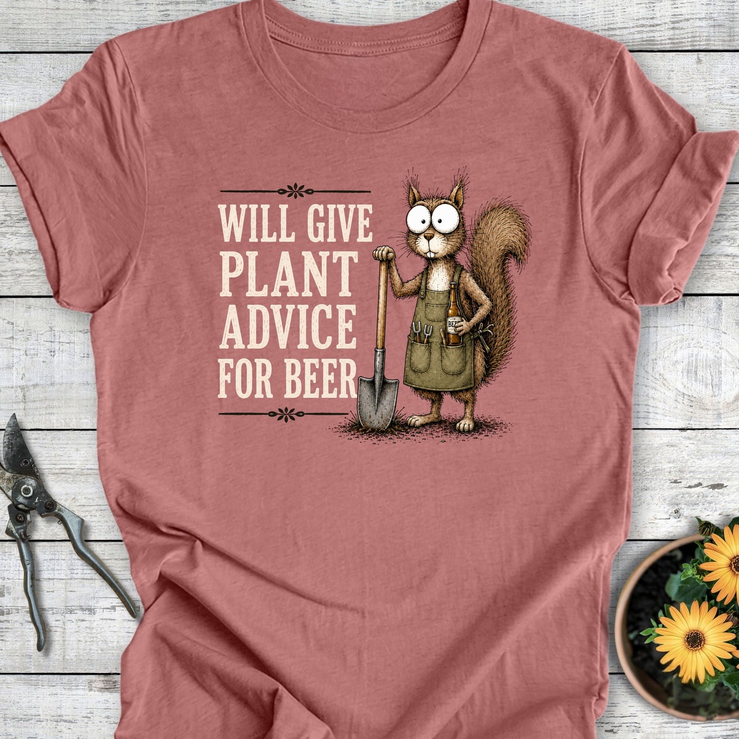 Printify T-Shirt Heather Mauve / S Give Plant Advice T-Shirt