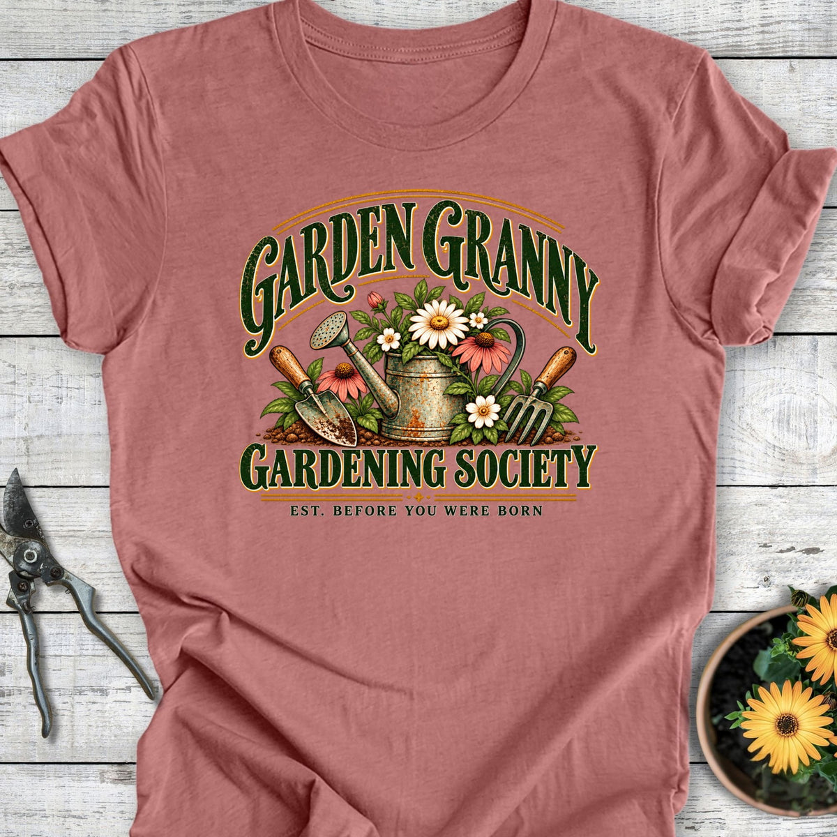 Printify T-Shirt Heather Mauve / S Granny Society T-Shirt