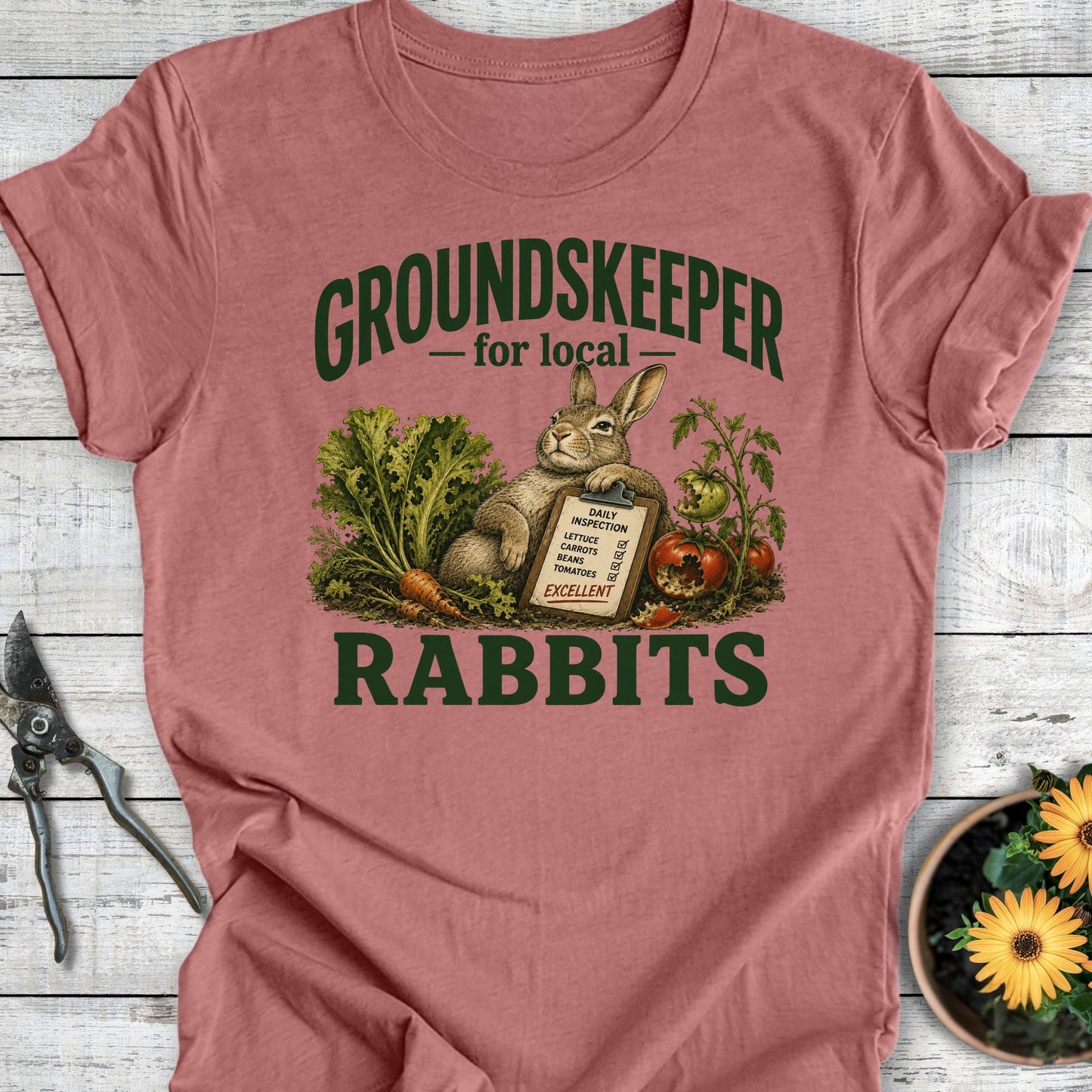 Printify T-Shirt Heather Mauve / S Groundskeeper T-Shirt
