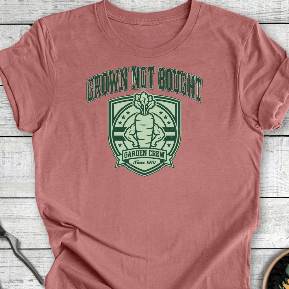 Printify T-Shirt Heather Mauve / S Grown Not Bought T-Shirt
