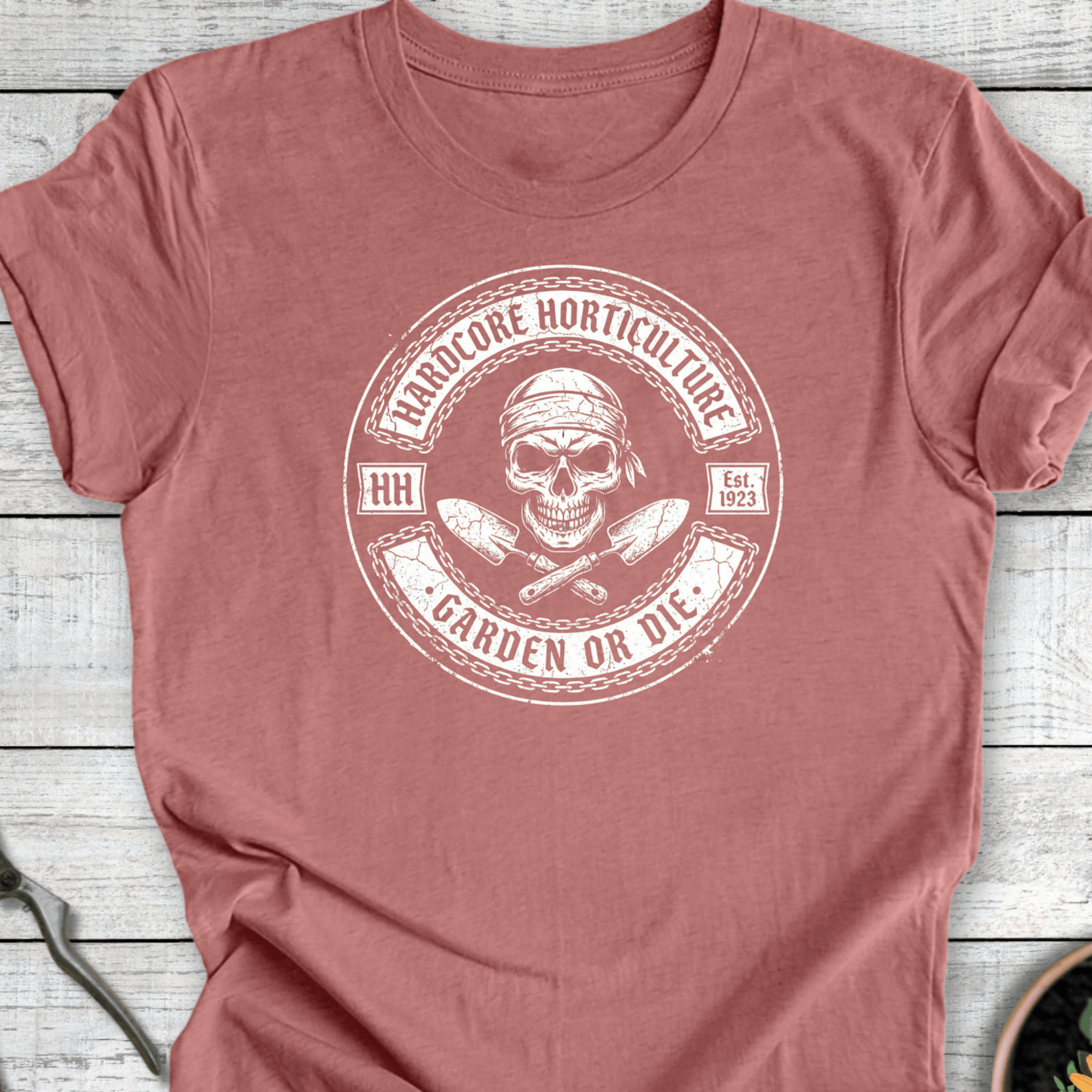 Printify T-Shirt Heather Mauve / S Hardcore Garden T-Shirt