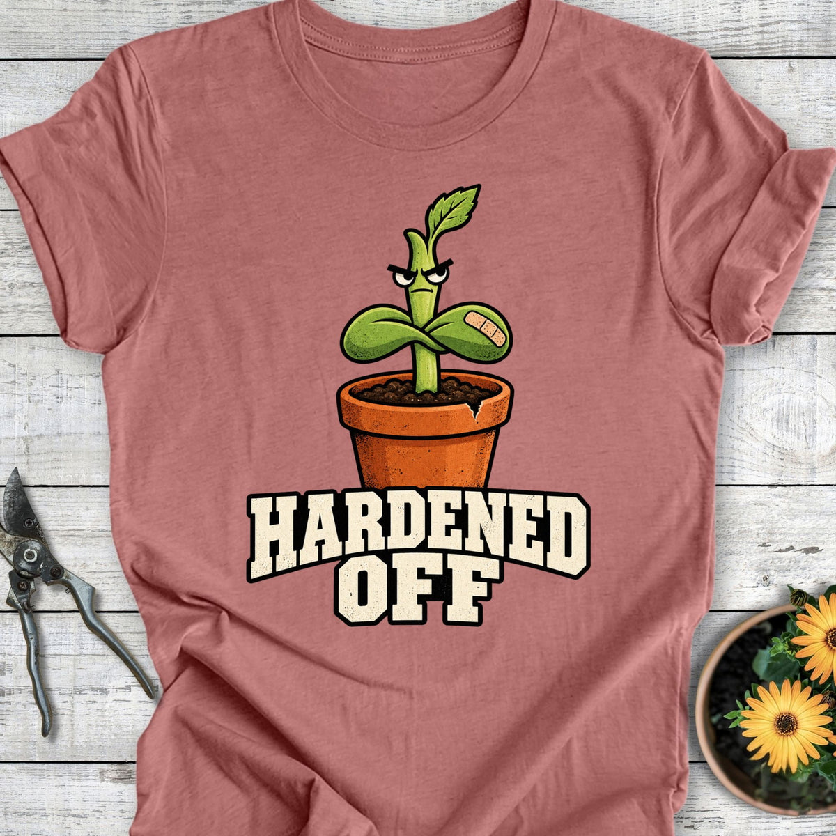Printify T-Shirt Heather Mauve / S Hardened Off T-Shirt