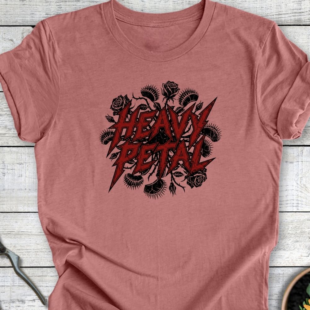 Printify T-Shirt Heather Mauve / S Heavy Petal T-Shirt