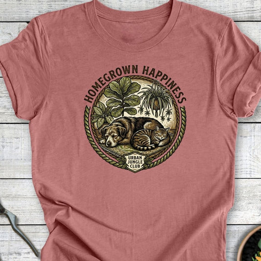 Printify T-Shirt Heather Mauve / S Home Happiness T-Shirt