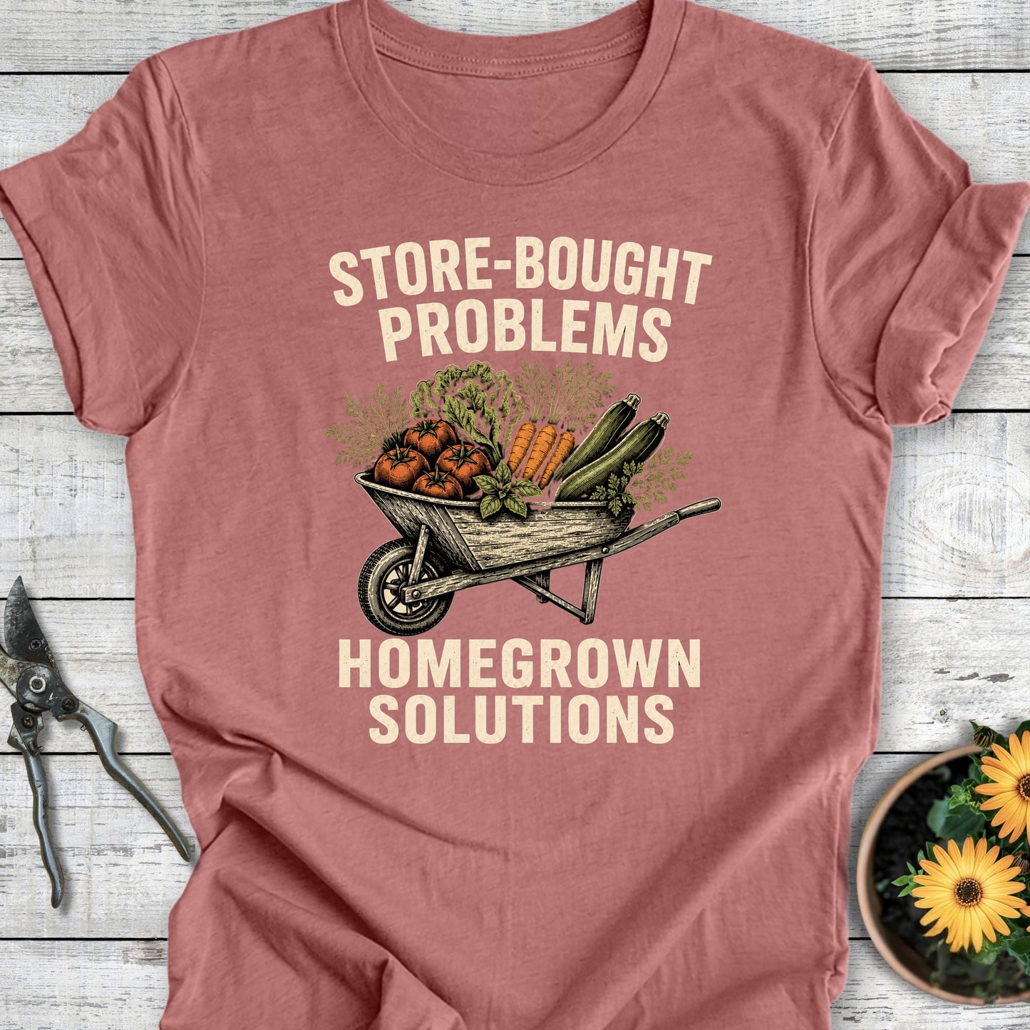 Printify T-Shirt Heather Mauve / S Homegrown Solutions T-Shirt
