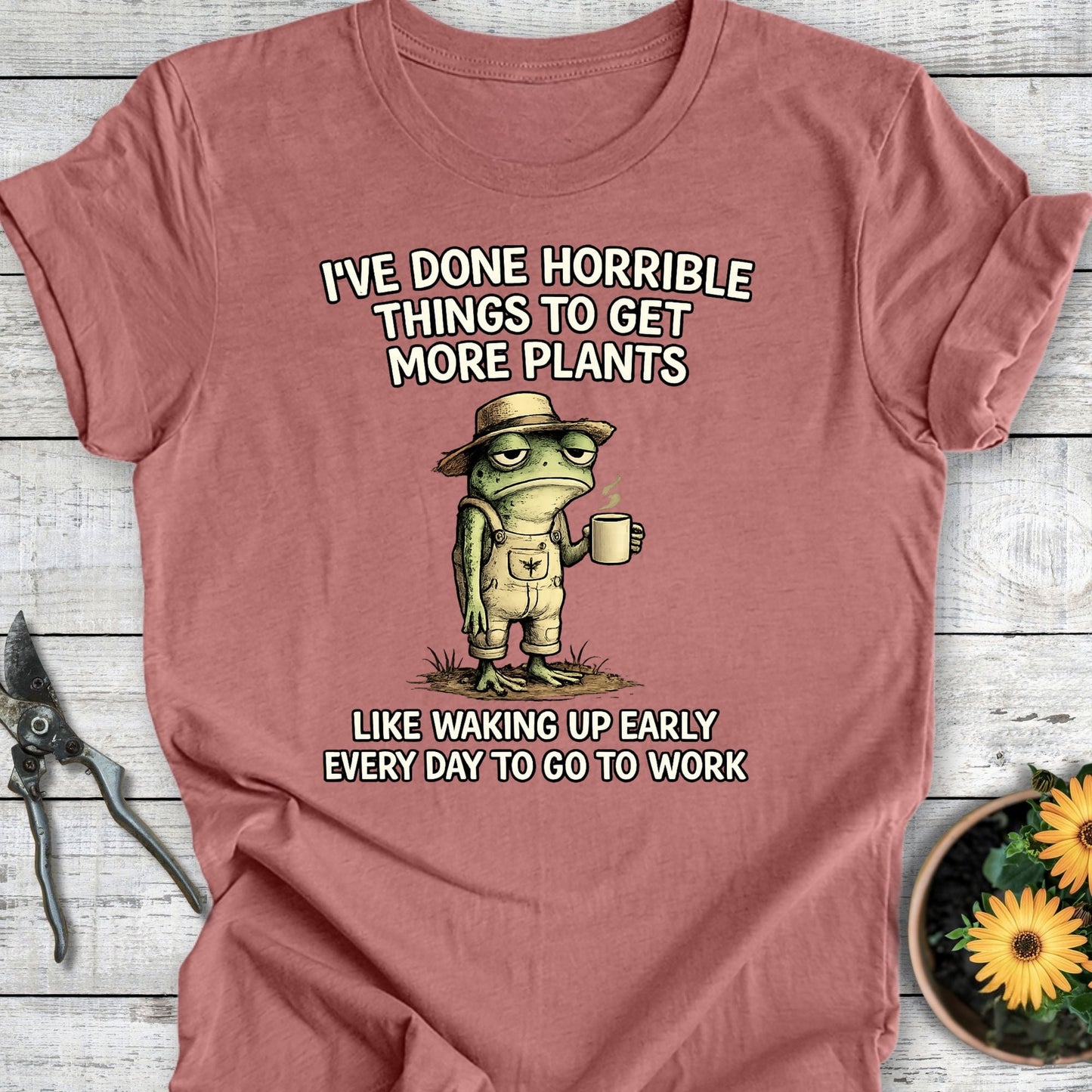 Printify T-Shirt Heather Mauve / S Horrible Things T-Shirt
